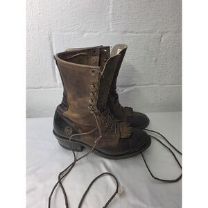 Double-H Boots AG7 Packer Two Tone Western Work Boot Aeroglade Mens 7.5 EE Oil R